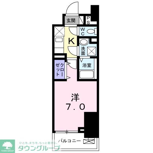 ＪＲ総武線 千葉駅 徒歩1分 14階建 築3年の間取り写真