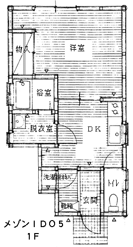 今治市蔵敷町のアパートの間取り