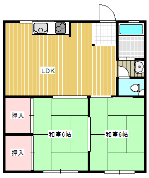 寿美コーポラスの間取り