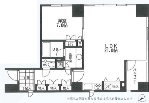 プレイアデ虎ノ門の間取り