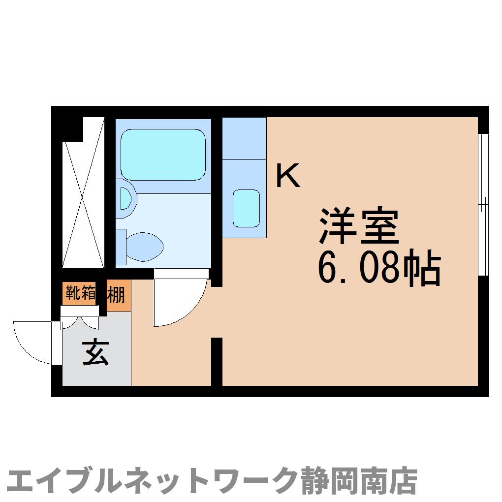 静岡市駿河区大谷のマンションの間取り