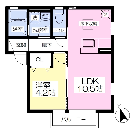 カーサフェリスＡの間取り