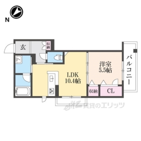 シャーメゾン岡東の間取り