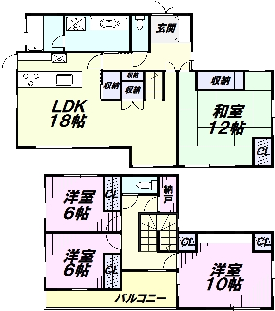 所沢市山口　一戸建ての間取り