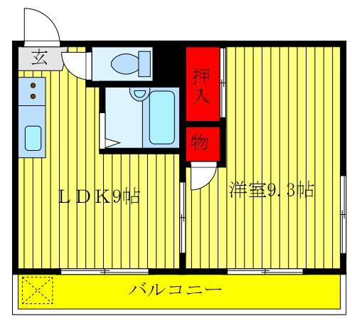 TMコーポの間取り