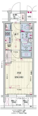 プレサンス堺筋本町駅前シェルの間取り