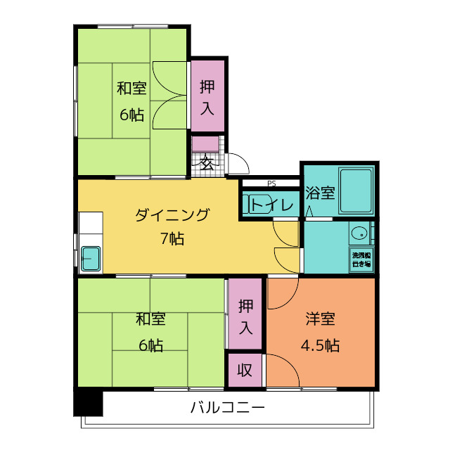 【ドミール山王の間取り】