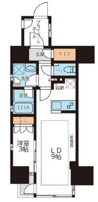 グランカーサ本駒込の間取り