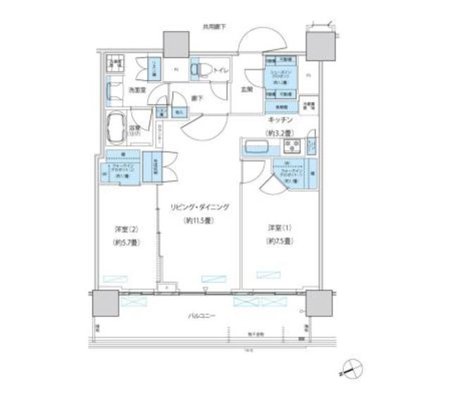 パークシティ柏の葉キャンパス　ザ・ゲートタワー　ウエストの間取り