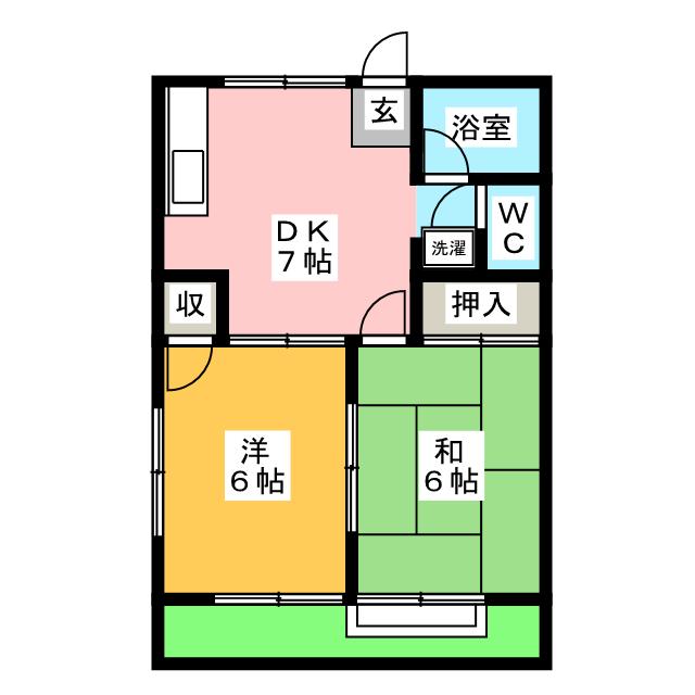 オータム苗木Ｃの間取り