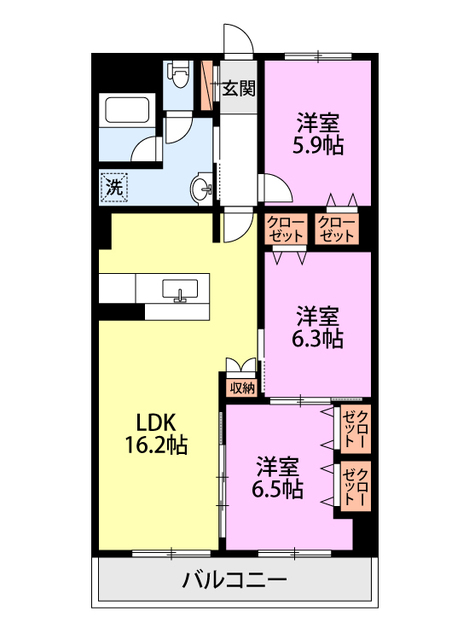 第三関屋マンションの間取り