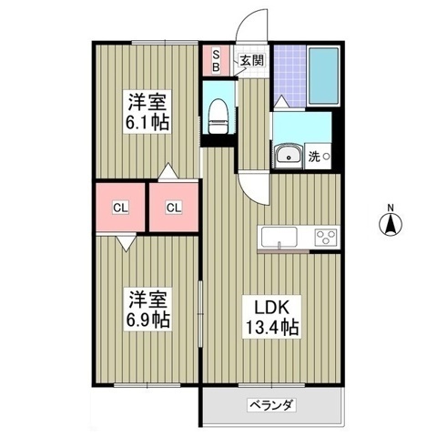 グラントレ宮城の間取り