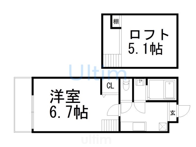 ロフティ大和の間取り