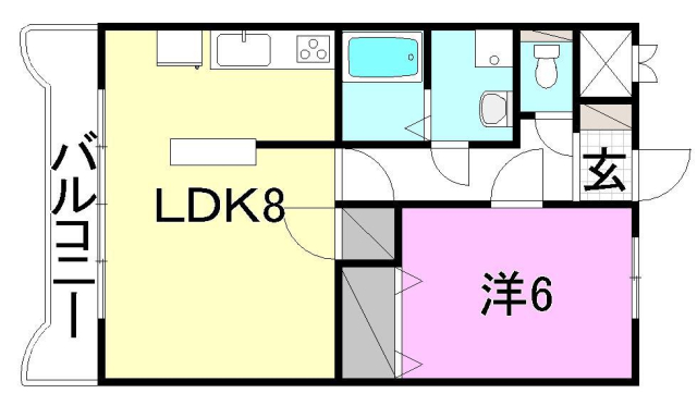 伊予郡松前町大字筒井のマンションの間取り