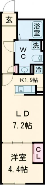 大田区東馬込のマンションの間取り