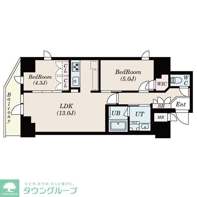 S-RESIDENCE駒沢大学駅前の間取り