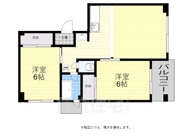 都島コーポの間取り