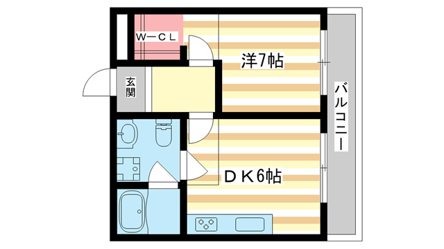 大和郡山市柳のマンションの間取り