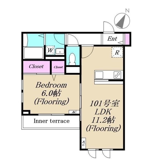 西東京市芝久保町のアパートの間取り