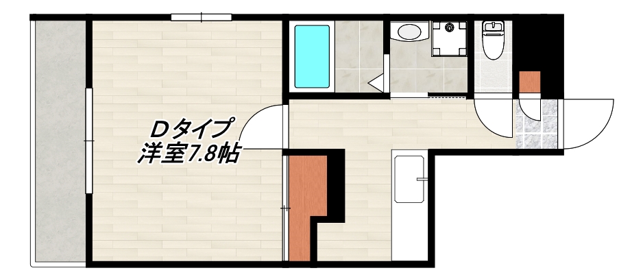 鹿児島市宇宿のマンションの間取り