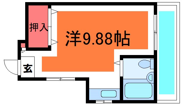 荒川区東尾久のマンションの間取り