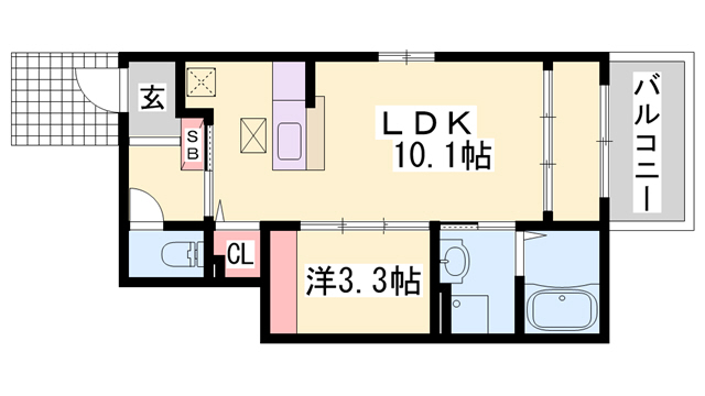 パルＷＡＫＡＭＩＹＡの間取り