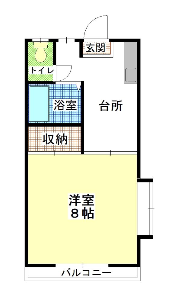 ひたちなか市高場のアパートの間取り