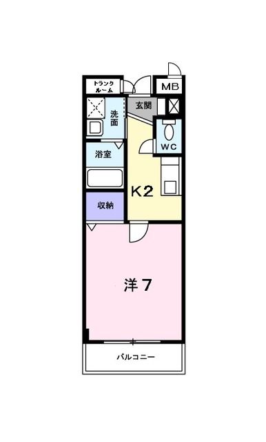 【泉佐野市羽倉崎のマンションの間取り】