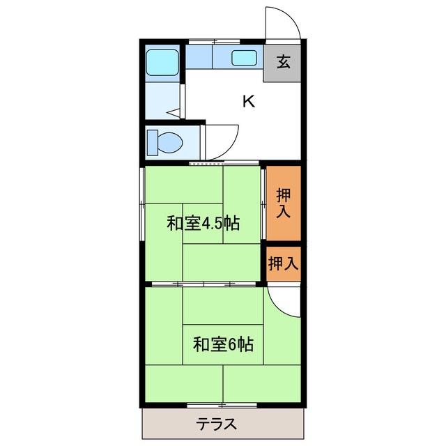 よしだハイツの間取り