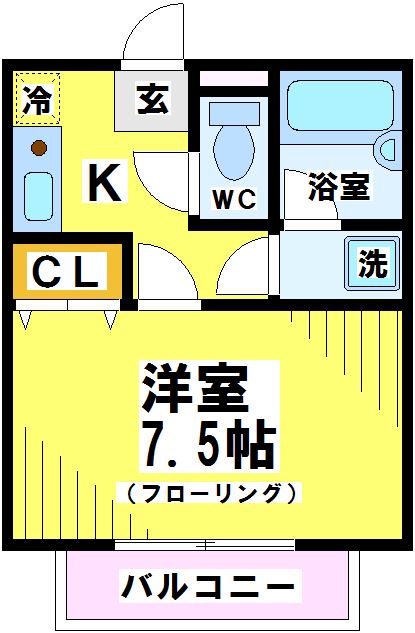 川辺レジデンスの間取り