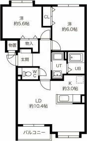 ノースヴィラ弐番館の間取り