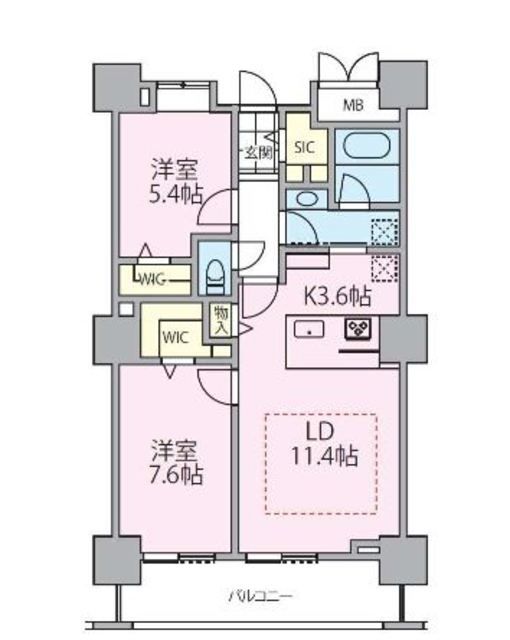 荒川区南千住のマンションの間取り