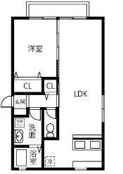 カーサ廻間の間取り