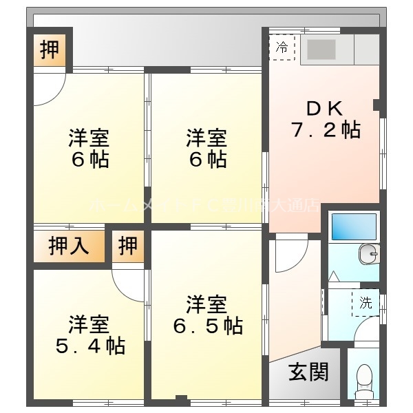 今泉アパートの間取り