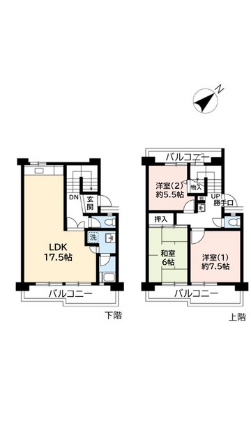 ＵＲ醍醐石田の間取り