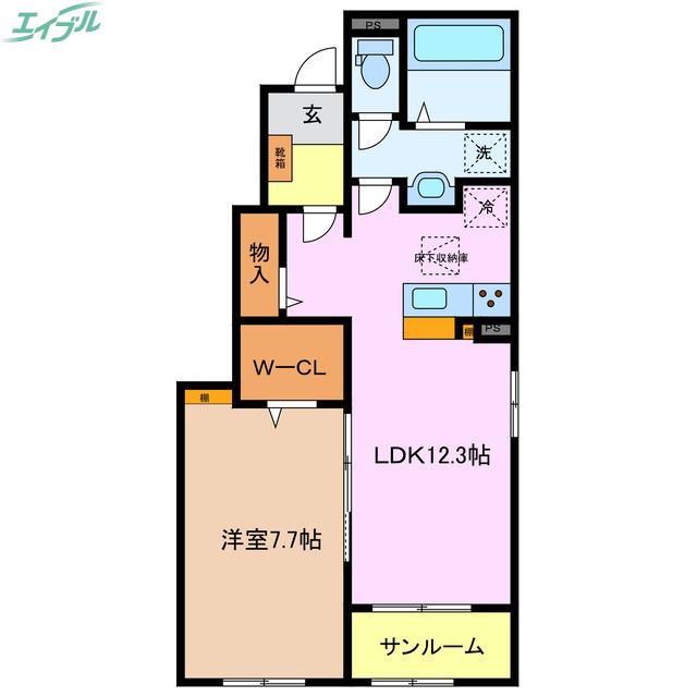 ライン　メゾン　Iの間取り