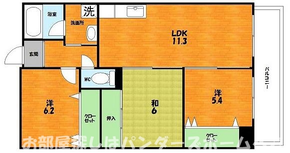 デイグラン枚方公園の間取り