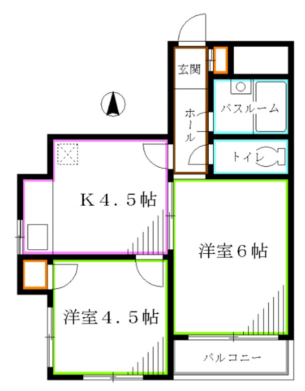 杉並区天沼のマンションの間取り