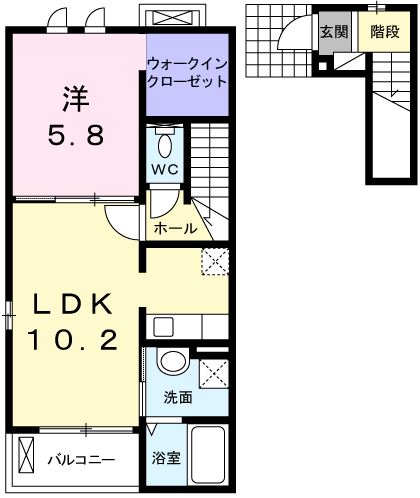 ベル　アムールＢの間取り