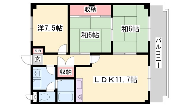 マリッチ今宿の間取り