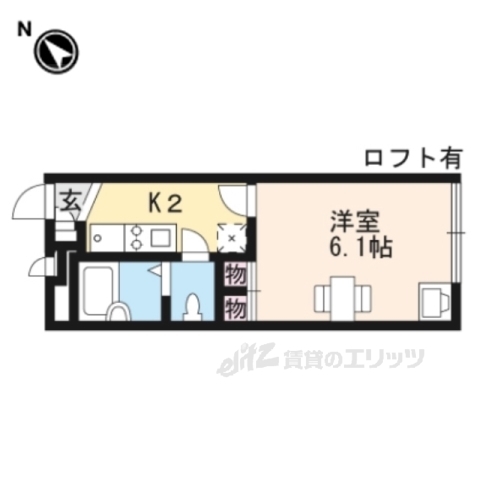 レオパレスロックルートの間取り