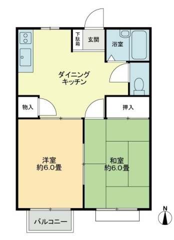 フォブール古高松Ｂの間取り