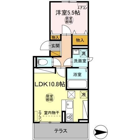 D-room穴川２丁目の間取り