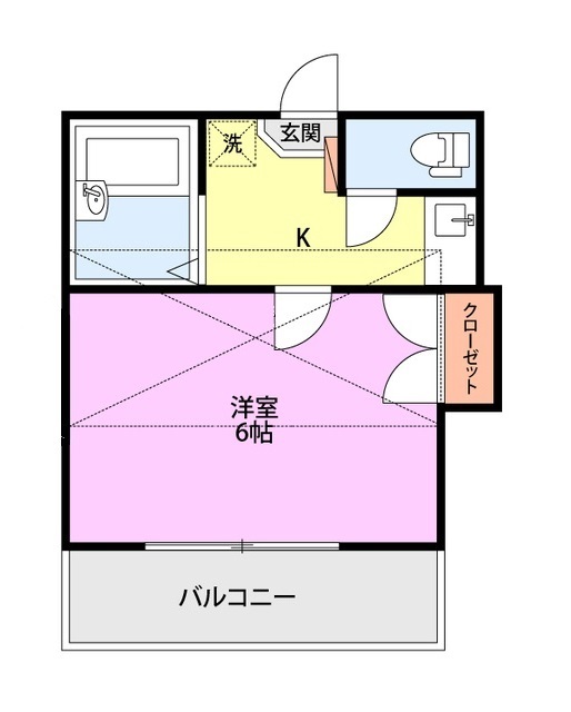 レオパレス新潟第一の間取り