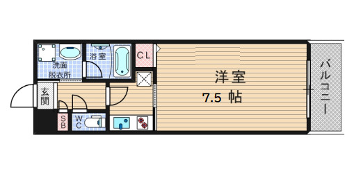 グランシス難波西の間取り