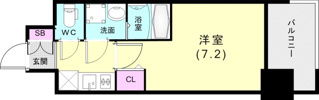 クレストタップ神戸湊町ブランの間取り