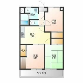 沼津市下香貫のマンションの間取り