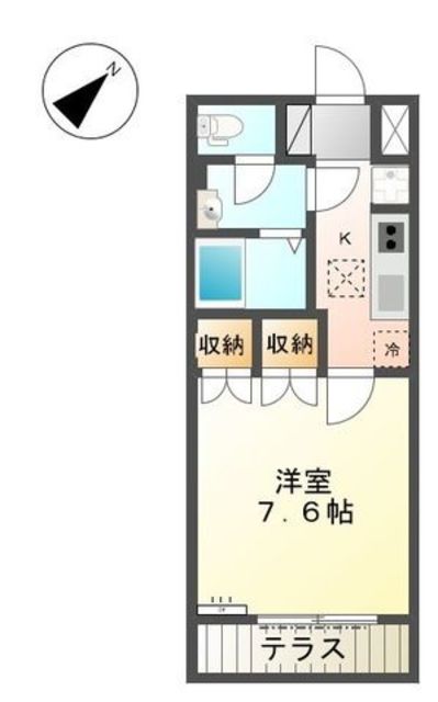 和歌山市本脇のアパートの間取り