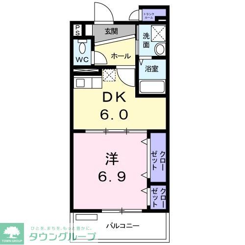 三郷市中央のマンションの間取り