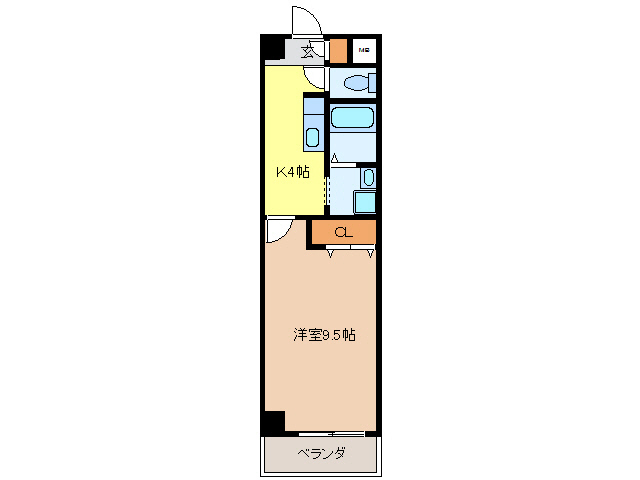 岐阜市菅生のマンションの間取り